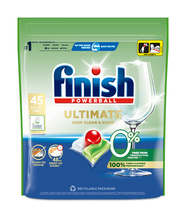 Finish Ultimate 0% All in 1 kapsle do myčky nádobí